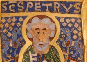 8.ábra: stauros ábrázolása a Magyar Szent Korona apostolképein.